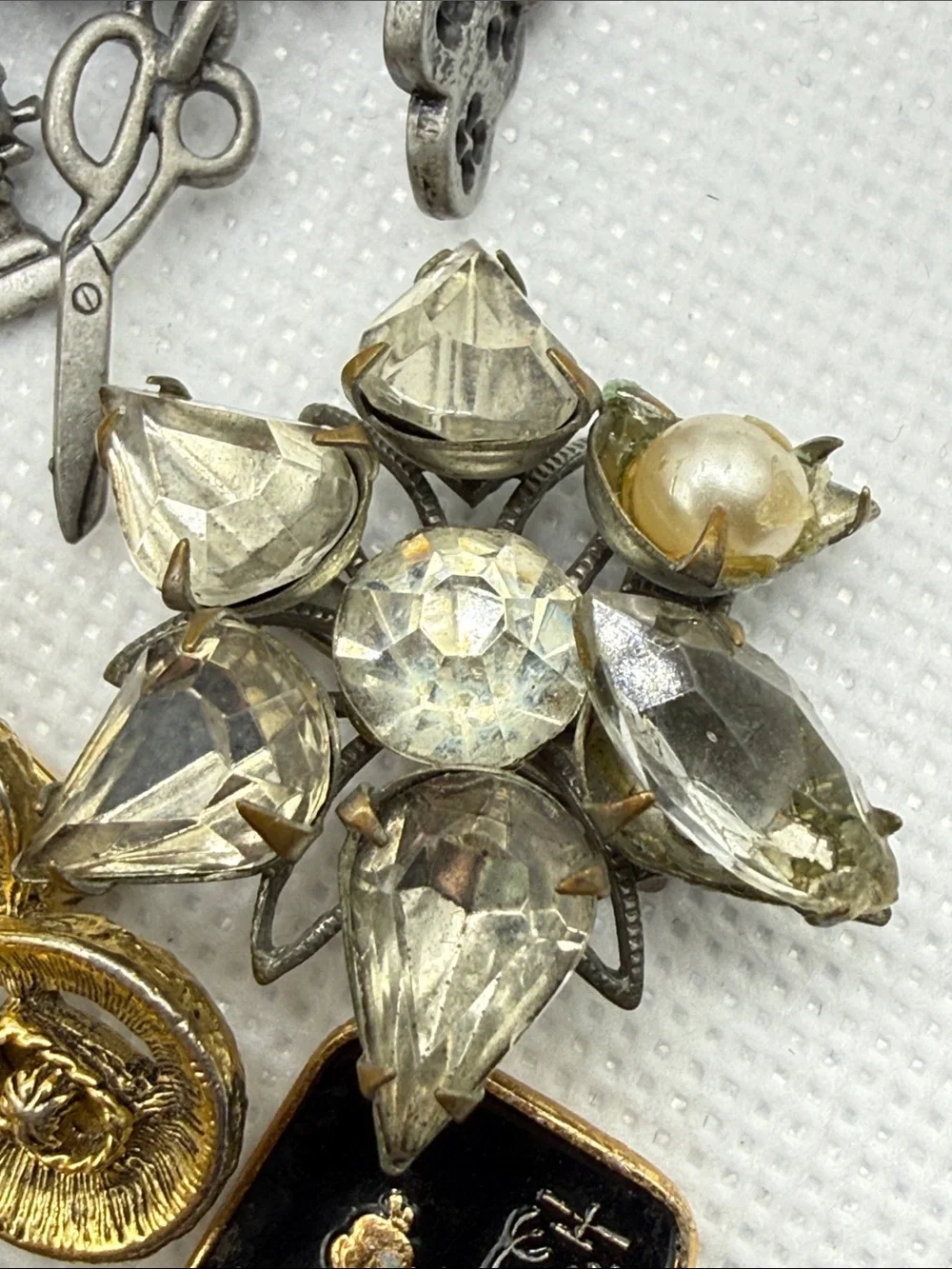 Vintage lux brooch pin rehab wear art harvest rare pieces high potential